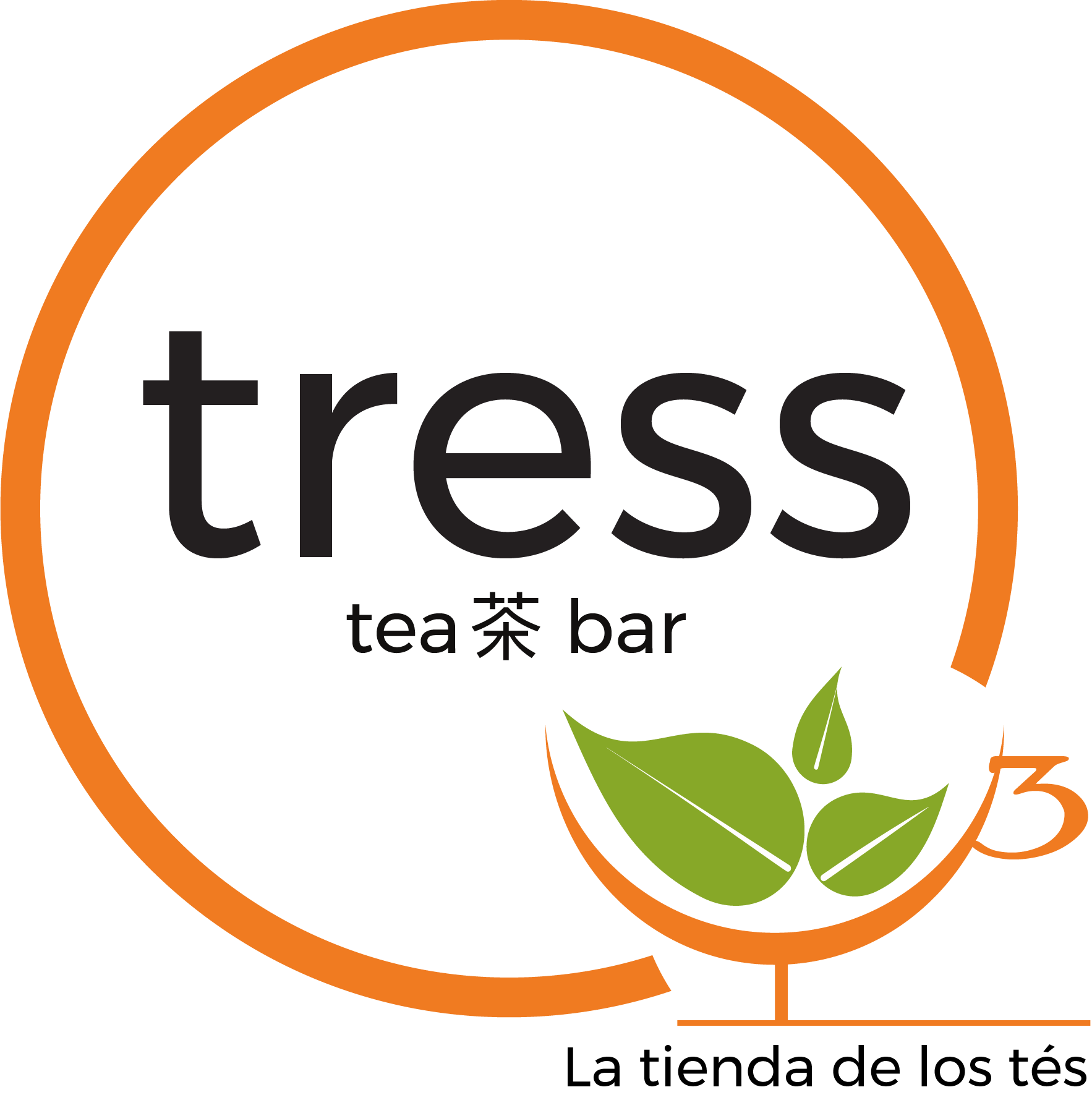 Logo Tress Té en Tijuana Baja California Tés y Café. Pizzas a la Leña